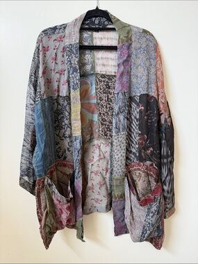 YOUNG THREADS patchwork kimono boho boutique shop